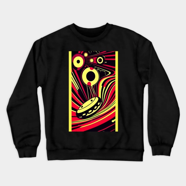 Jumping Clown Constructed Crewneck Sweatshirt by Psychedeers